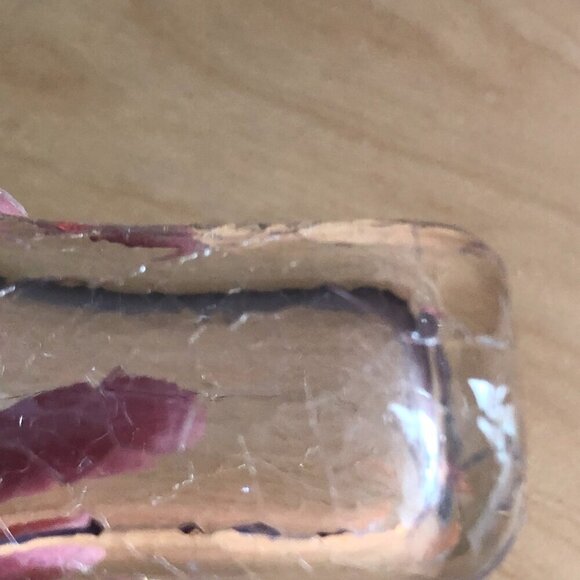 Vintage Miniature Vase Lot - Bohemian Glass, Ruby Cut & Crackle Fluted - Picture 9 of 9